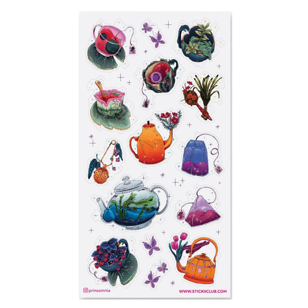Tea-themed Sticker Sheets - Image 2